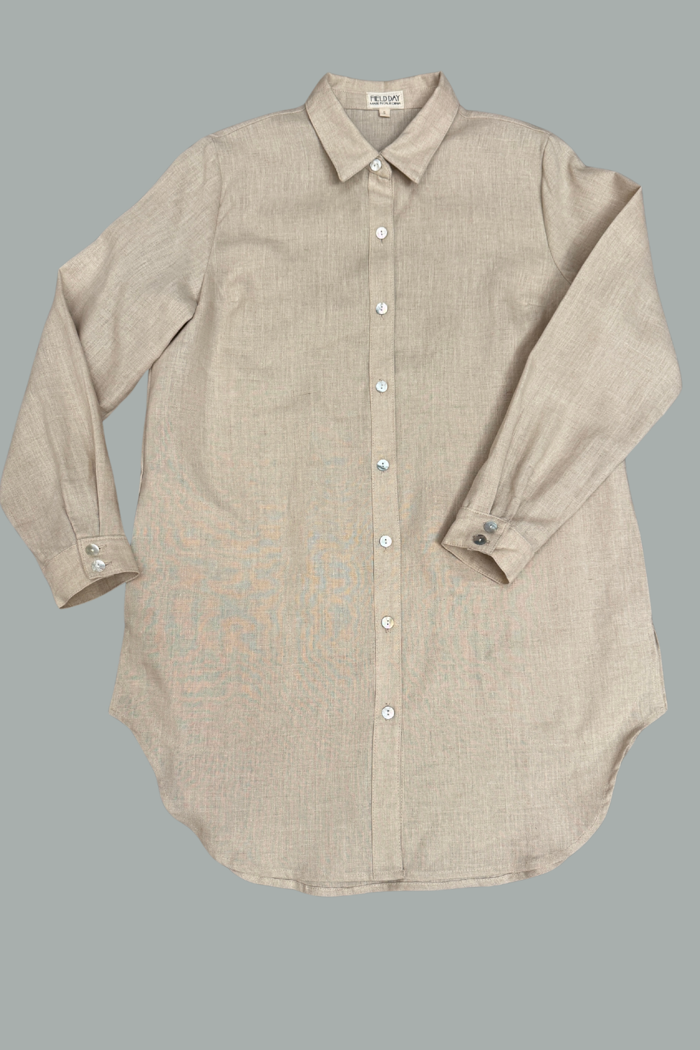 Cora Cover Up in Sand Linen