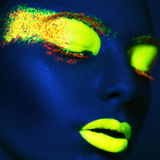 UV Neon Pigment Makeup - Fluorescent Blue
