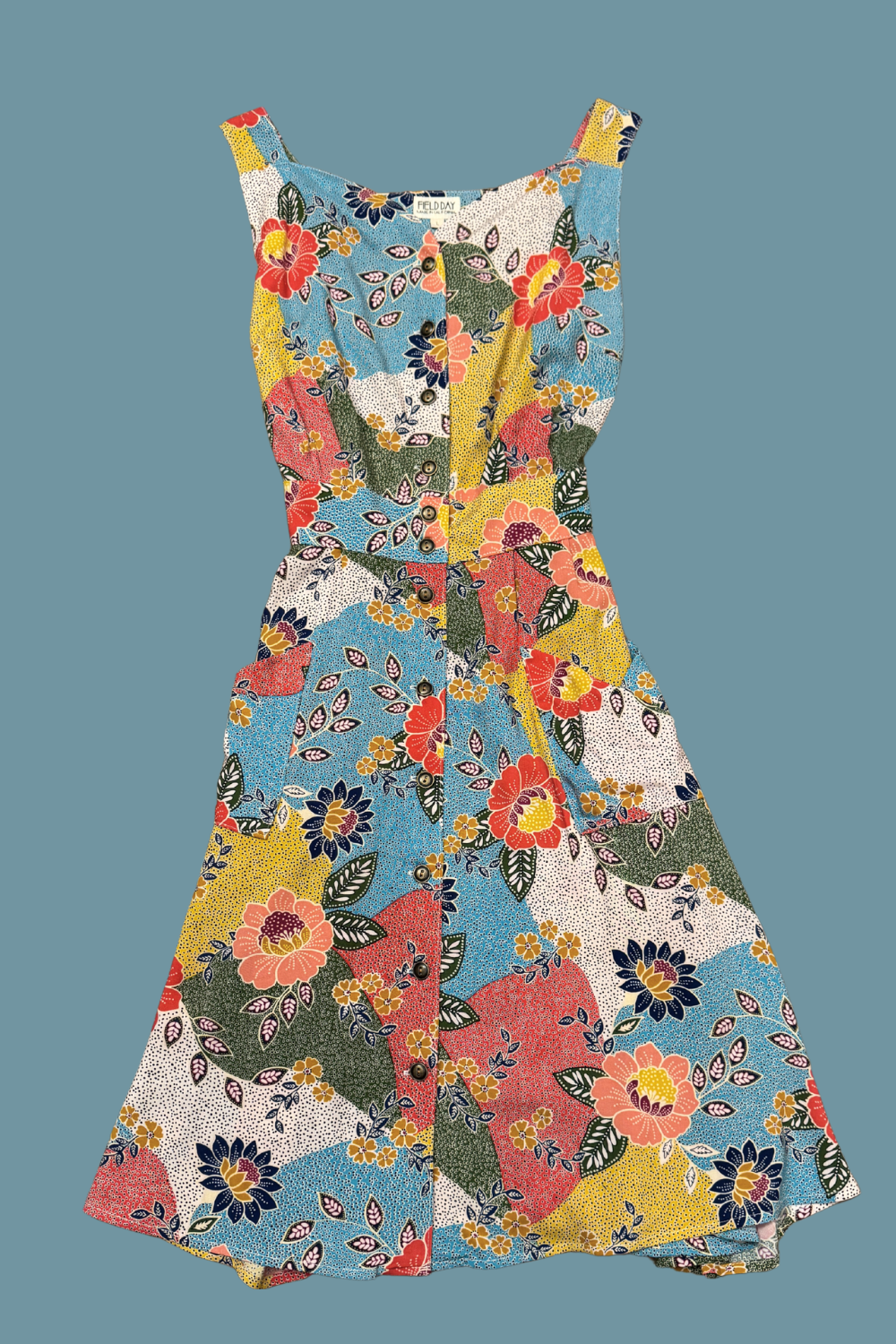 Sheet Dress in Patchwork Party Challis