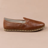 Antique Brown Slip On Shoes