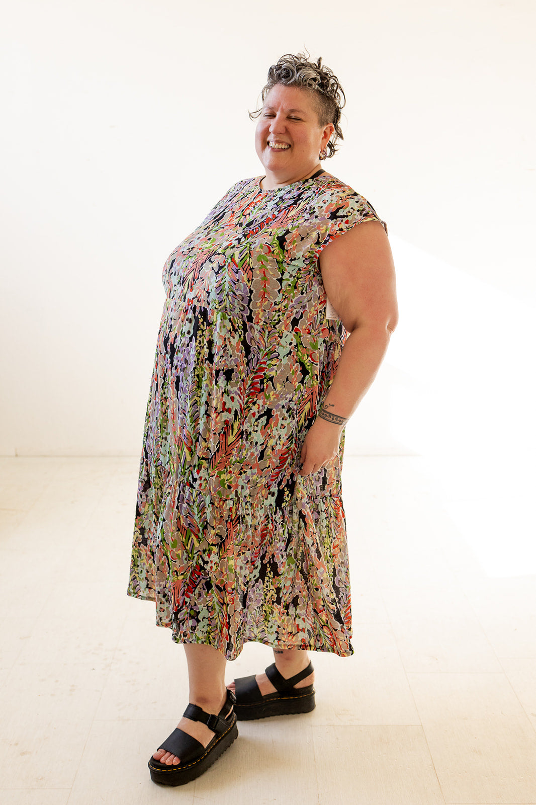 Prism Dress in Lupine Floral