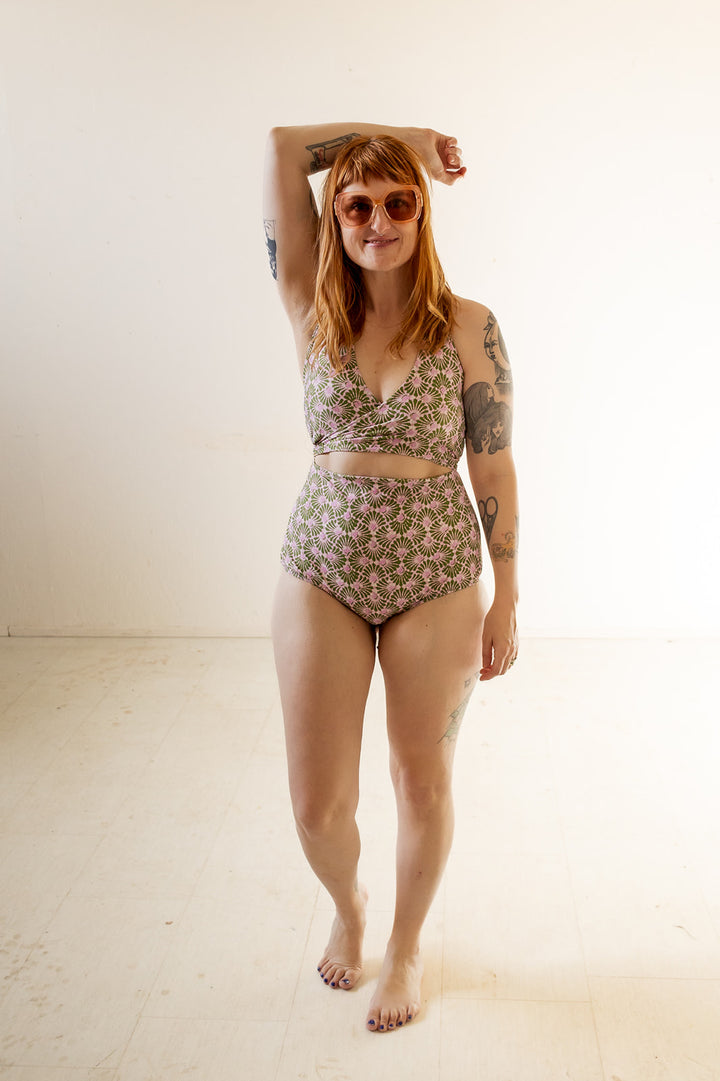 Selka Swimsuit in Batik Fan