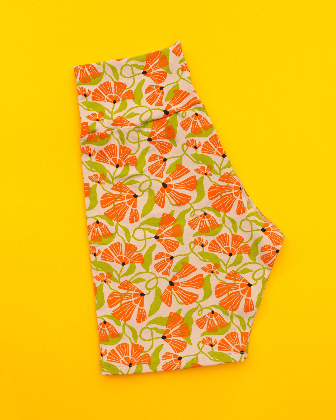 High Rise Bike Shorts Secret Garden