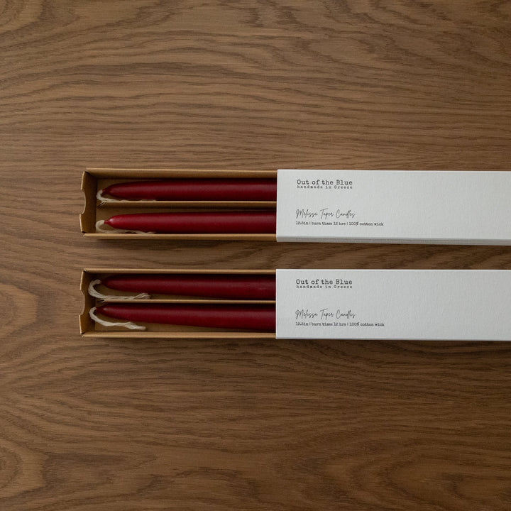 Melissa Taper Beeswax Candles