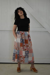 Eva Midi Skirt in Patchwork *ONLY TWO LEFT!!!*