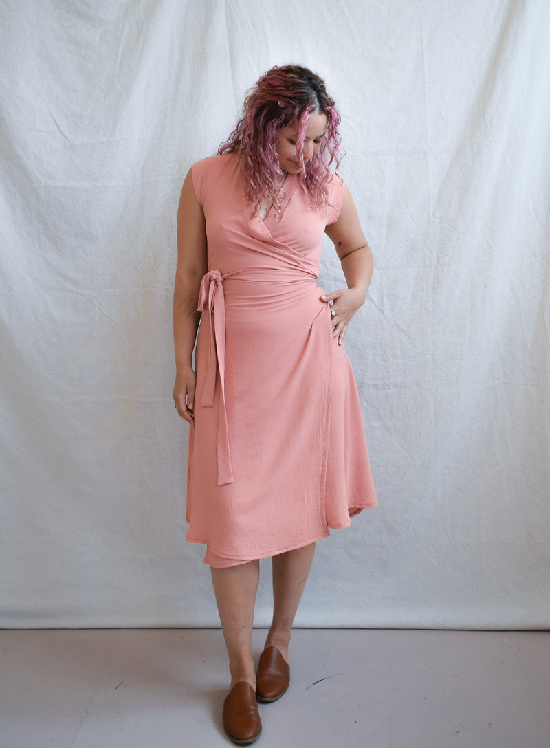 Francis Dress in Coral