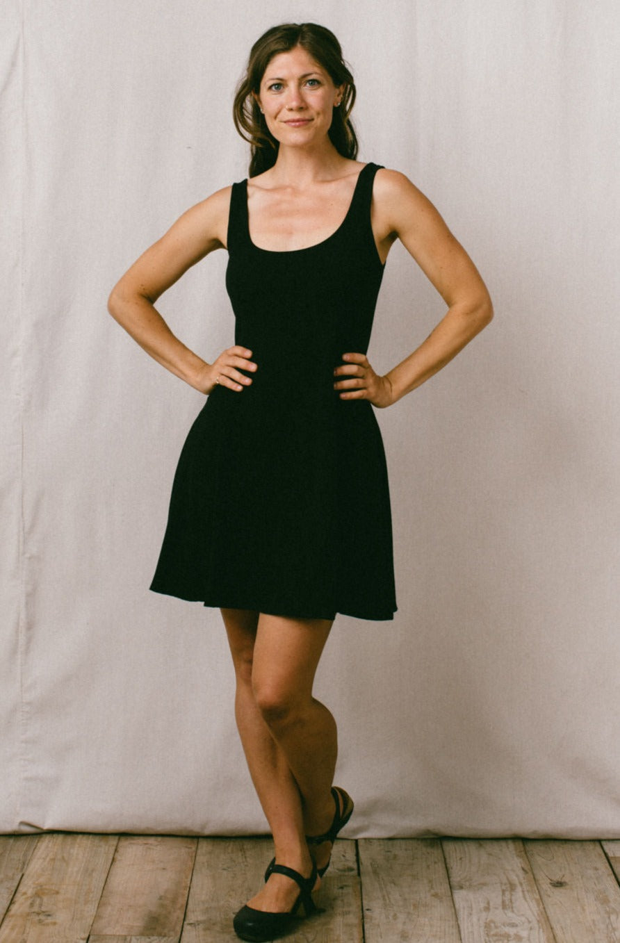 Delana Dress in Black Linen – Altar PDX