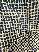 Handblock Print Dress - Blue Indigo Dot Cotton Dress