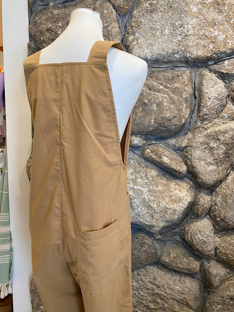 Nora Linen Overalls with Back Pockets