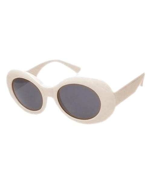HEAVEN Ivory Indie Oval 90s Sunglasses