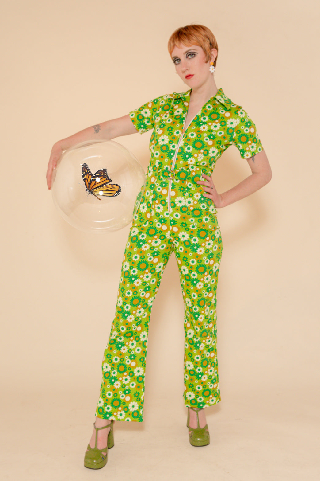 daisy  セットアップ Green Daisy Jumpsuit – Altar PDX
