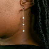 Naya Freshwater Pearl Chain Earrings