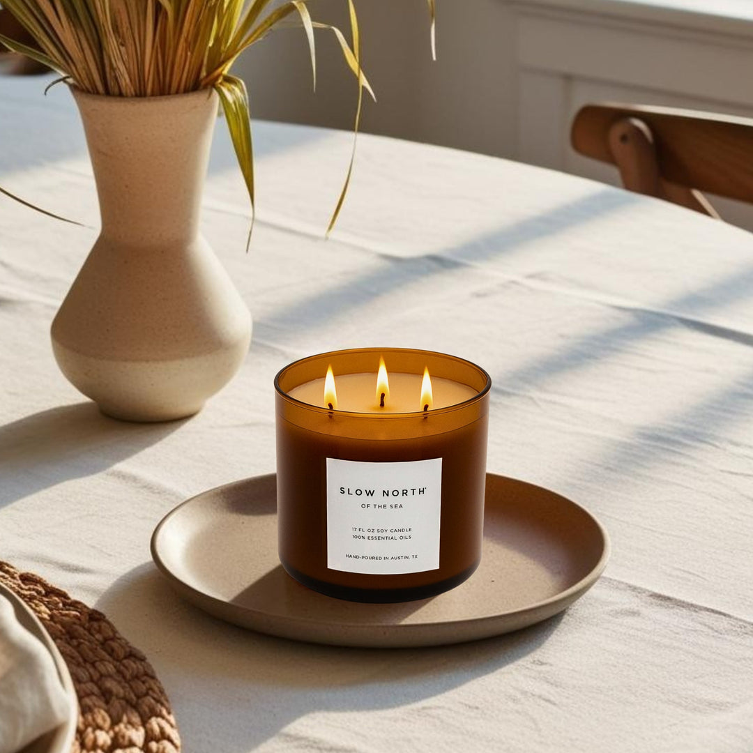 Of The Sea (Eucalyptus + Lavender + Peppermint) - Signature 3-Wick Candle