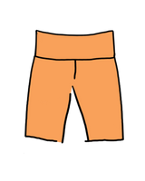 High Rise Bike Shorts Orange Sherbet