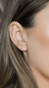 Tiny Geo Stud Earrings