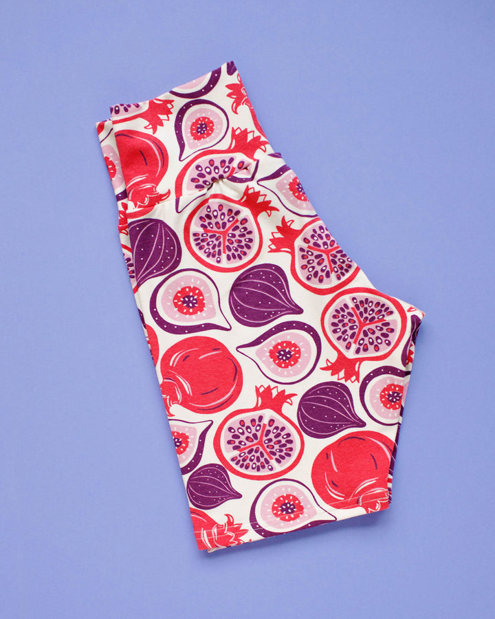 High Rise Bike Shorts Two Fruits