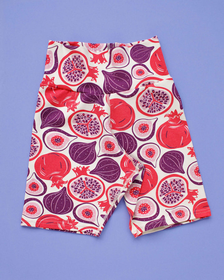 High Rise Bike Shorts Two Fruits