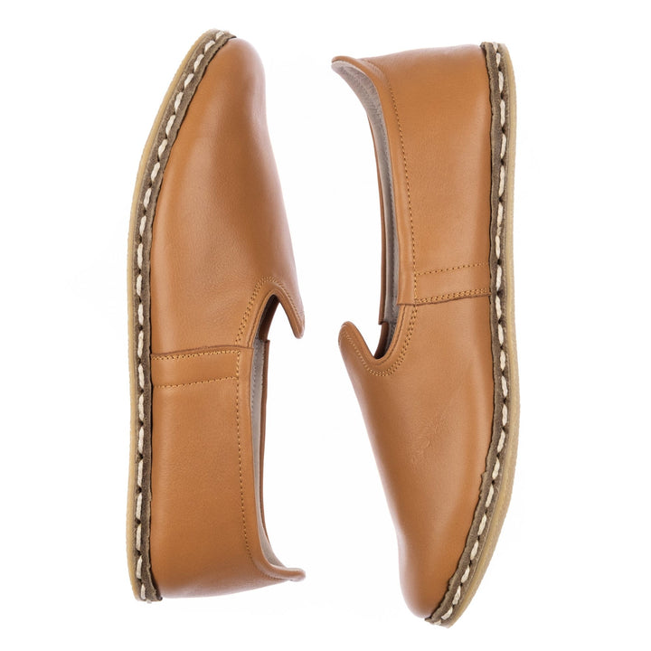 Coconut Brown Slip On Shoes