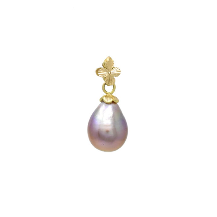 Inevitable Spring Pendant with Baroque Pink Pearl