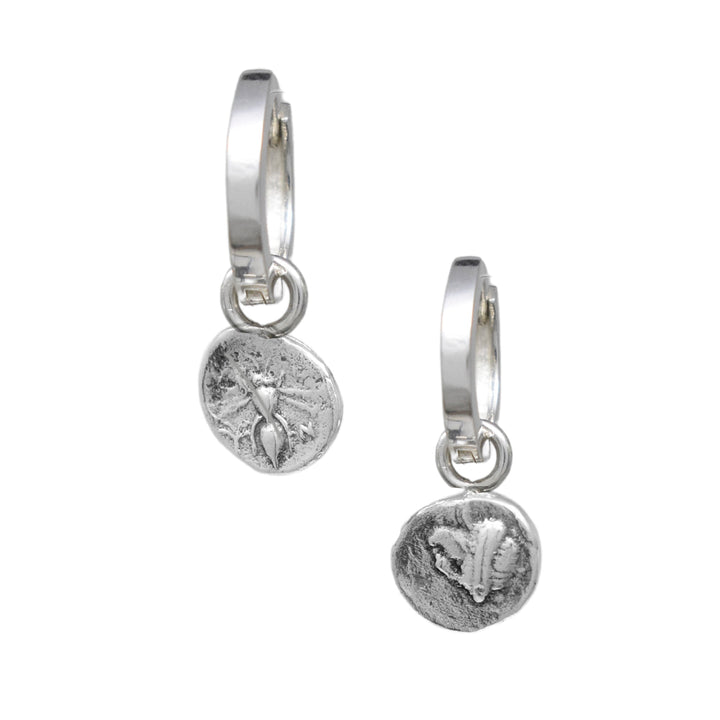 Reversible Ancient Coin Earrings  - Bee + Artemis