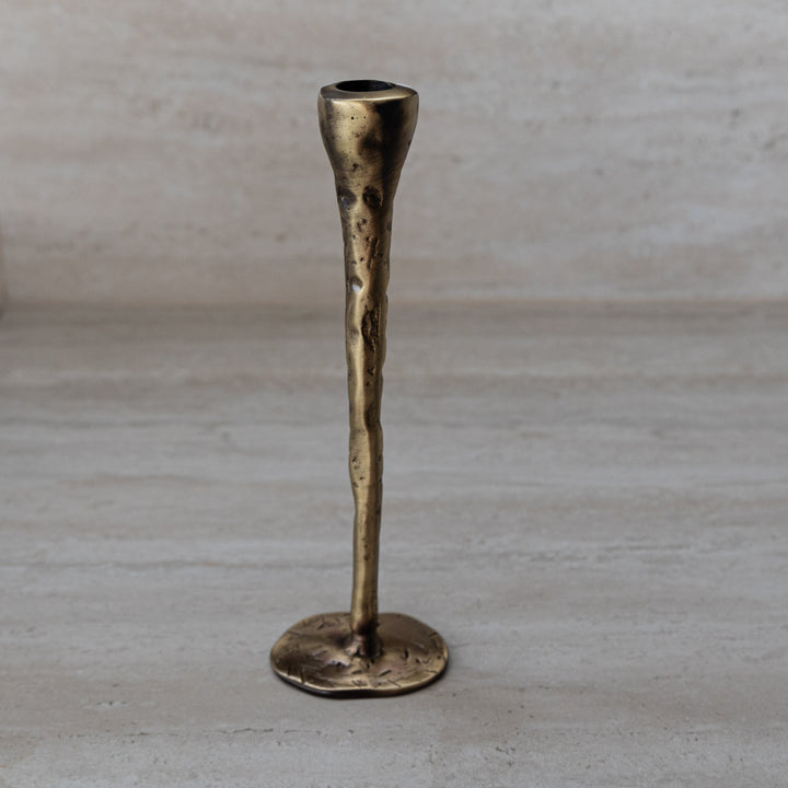 Antique Brass Candlesticks - Set of 3