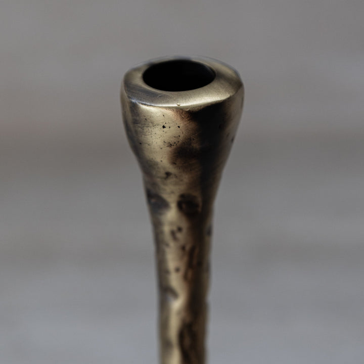 Antique Brass Candlesticks - Set of 3