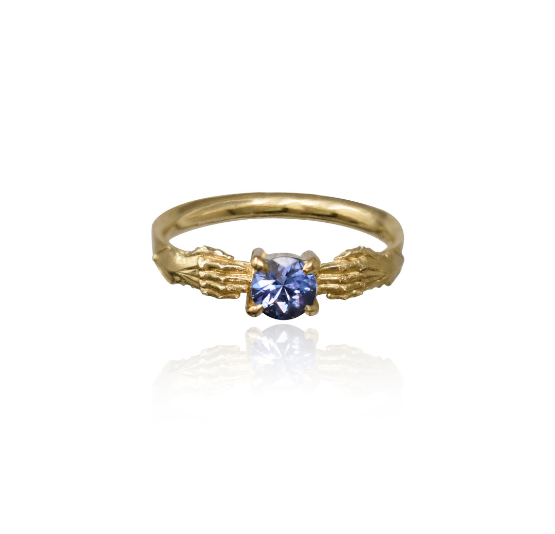 Stronghold Ring with Ceylon Sapphire