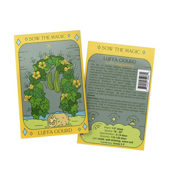 Luffa Gourd Garden + Gift Seed Packet