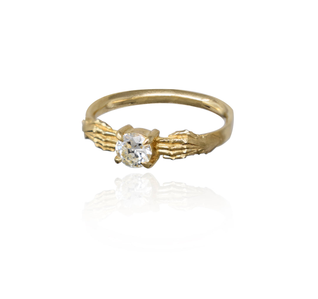 Stronghold Ring with Recycled Diamond