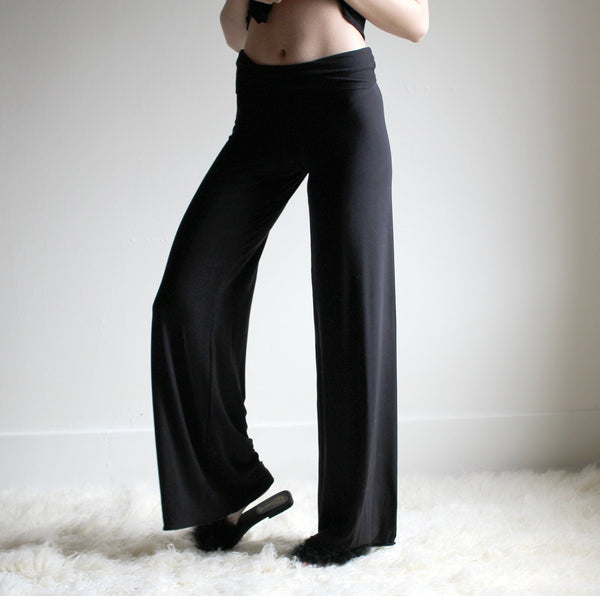 Bamboo Pants with Foldover Waistband
