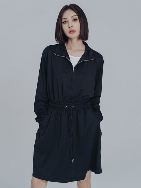 Mooni Drawstring Sweatshirt Dress – Altar PDX