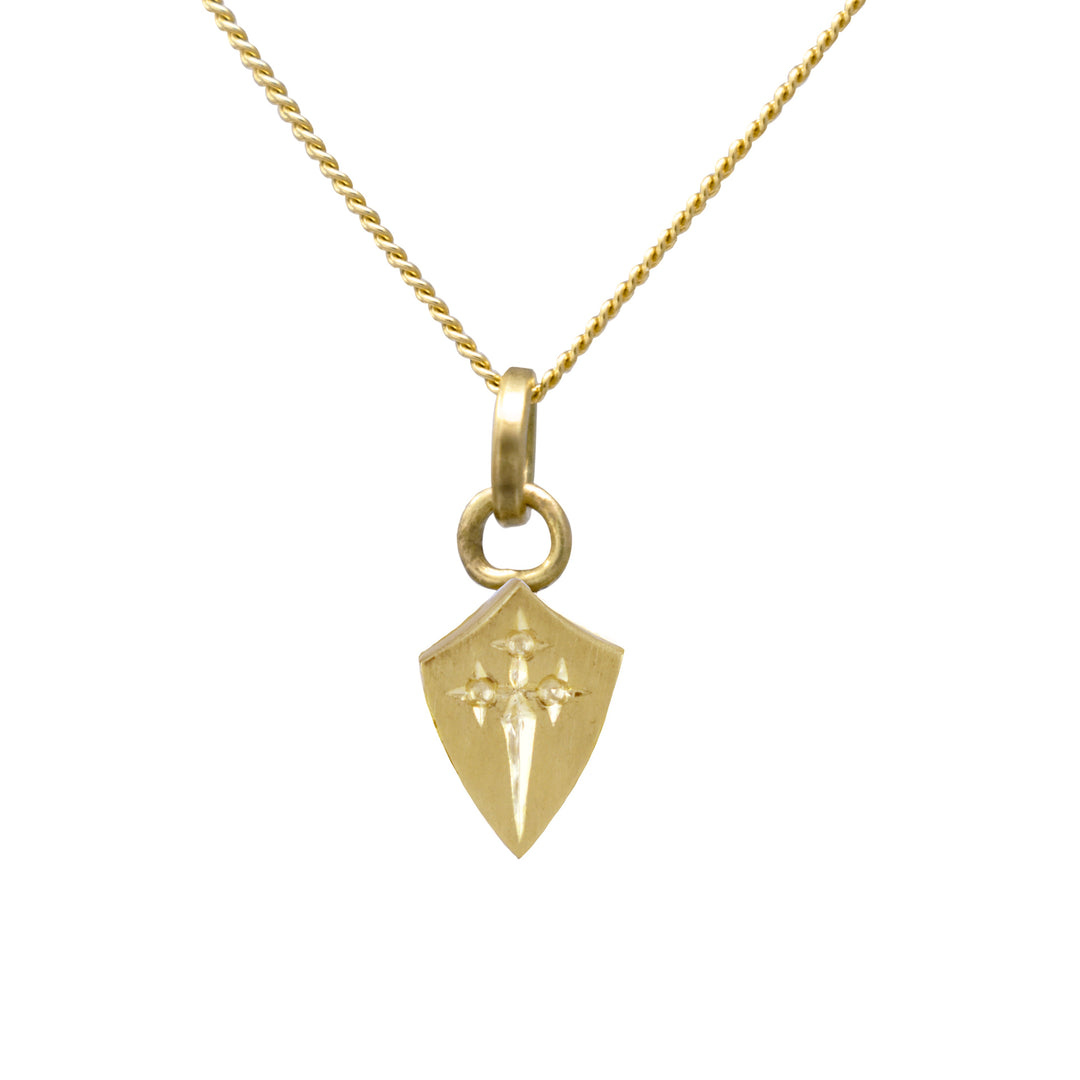 Dagger Escutcheon Necklace