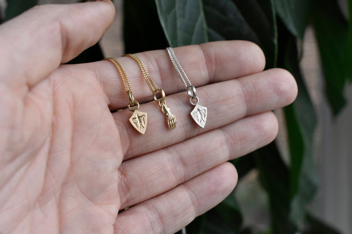 Butterfly Escutcheon Necklace