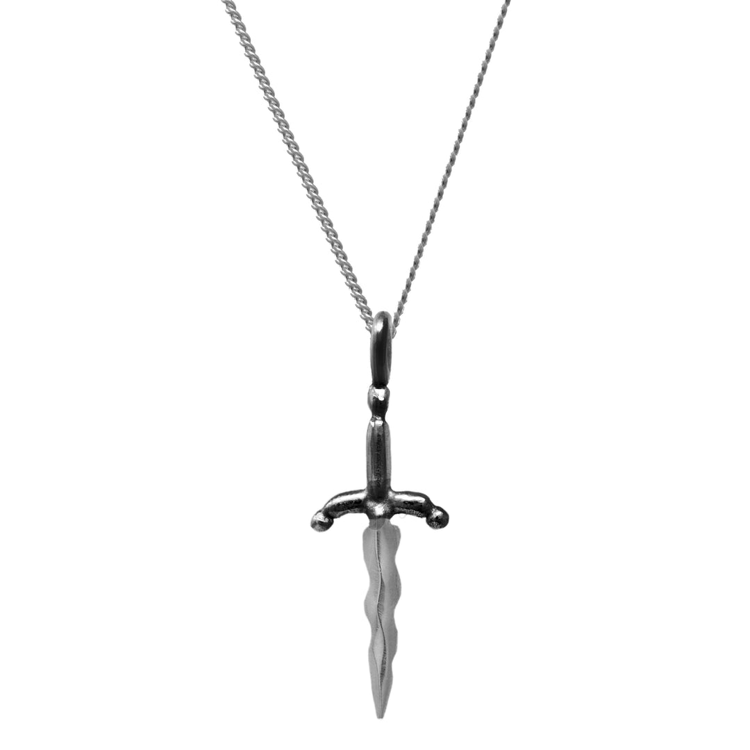 Mini Wavy Dagger Necklace