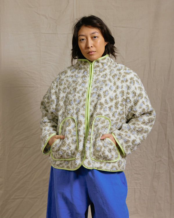 Sherpa Jacket in Matcha Latte (RTS)