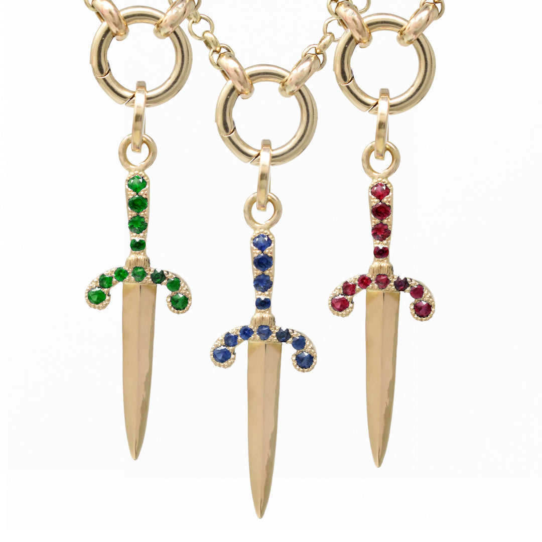 Pavé Parrying Dagger Pendant