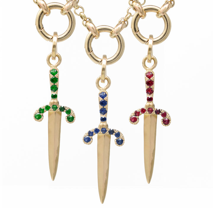 Pavé Parrying Dagger Pendant