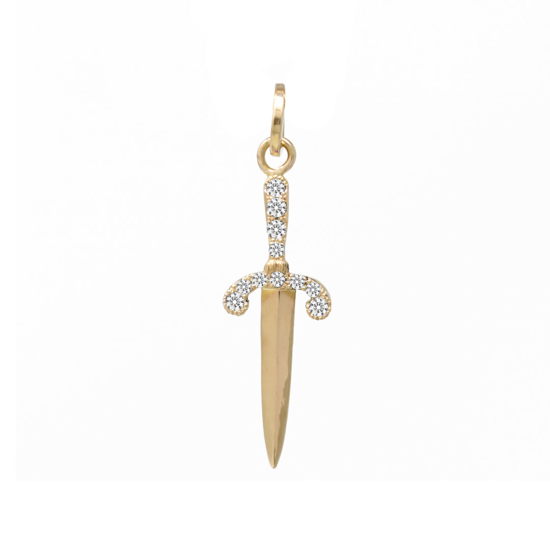 Pavé Parrying Dagger Pendant