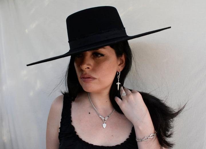 Rondel Dagger Hoop Charm