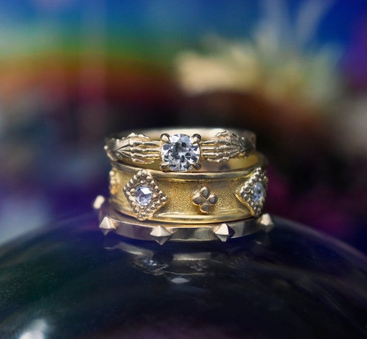 Stronghold Ring with Recycled Diamond