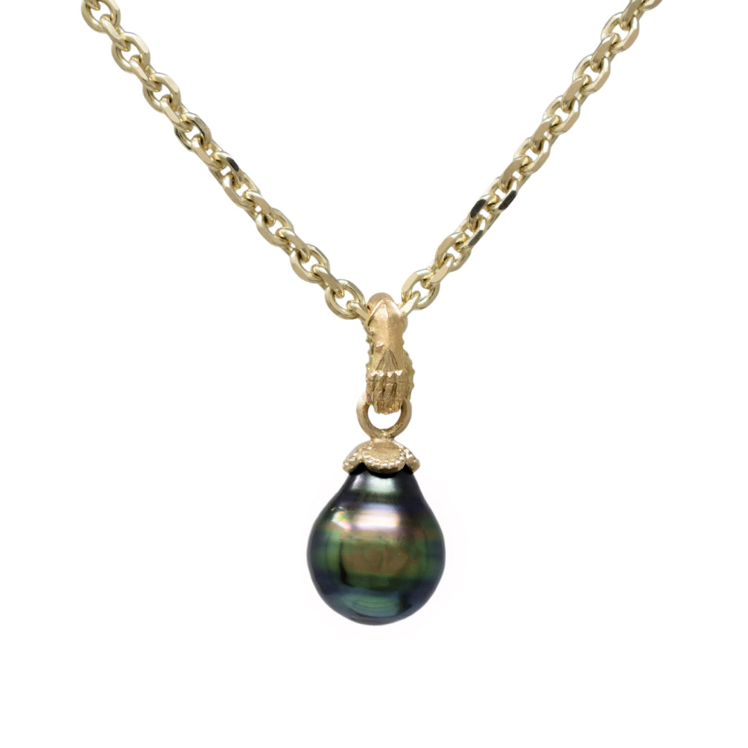 Treasury Pendant with Tahitian Pearl