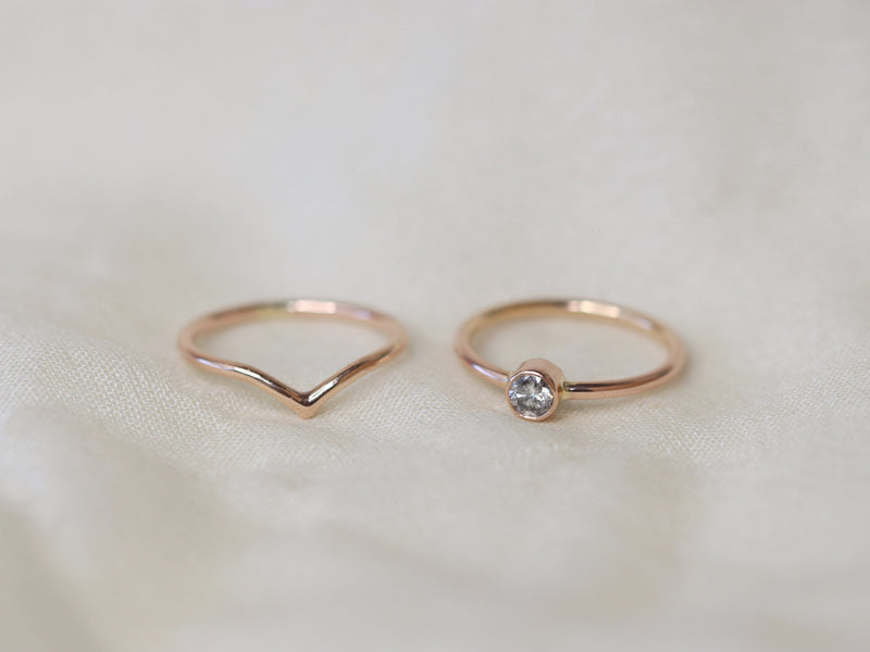 Salt and Pepper Diamond Engagement Ring Set