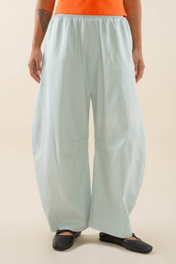 Hudson Bleached Heavyweight Denim Barrel Pant