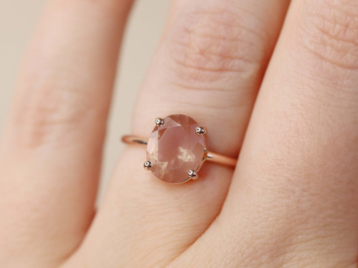 Sun and Moon Artemis Crown Ring Set - 10x8 Oval