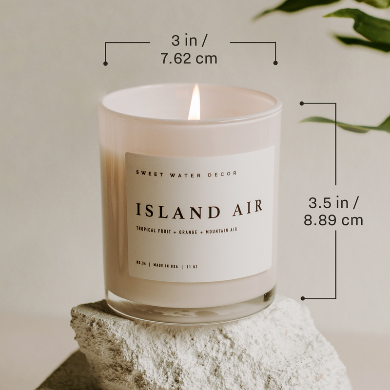 Island Air Soy Candle - White Jar - 11 oz