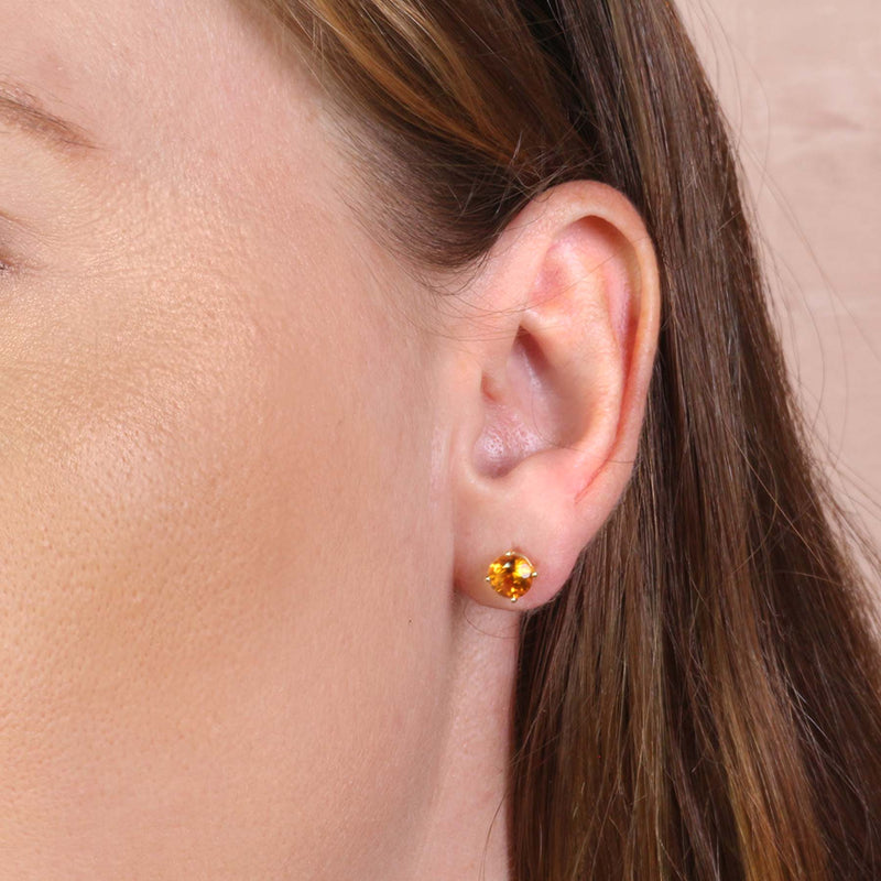 14k Citrine Stud Earrings &#8211; Altar PDX