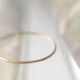 Skinny Stacking Ring, 14k Gold
