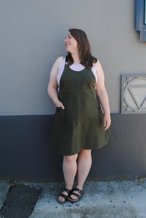 Evergreen Suspender Dress