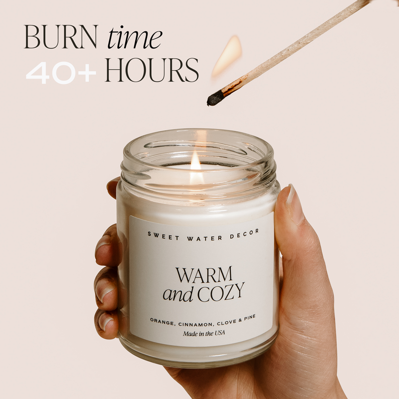 Palo Santo Patchouli Soy Candle - Clear Jar - 9 oz