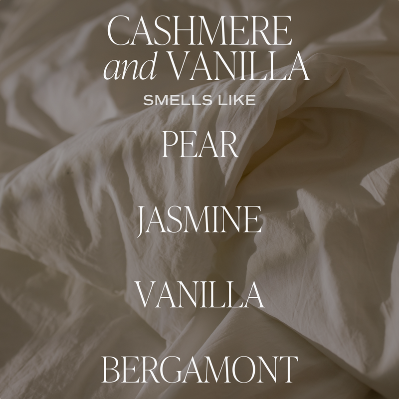 Cashmere and Vanilla Soy Candle - Clear Jar - 9 oz